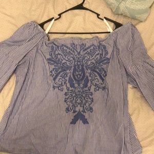 Off the shoulder with bell sleeves